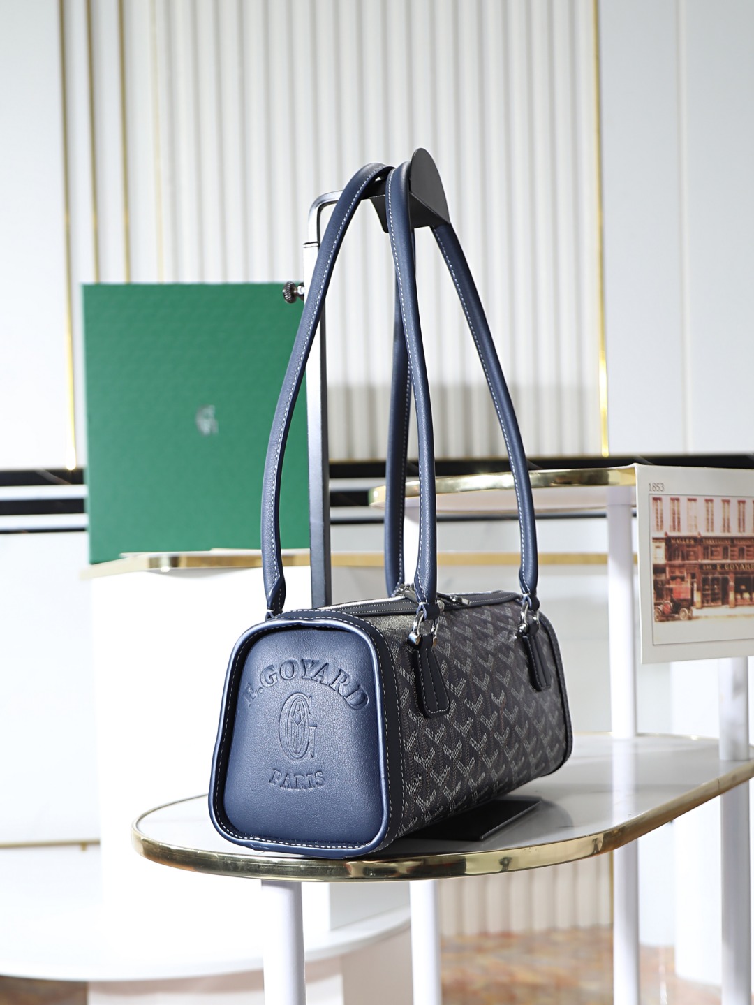 GOYARD 戈雅法棍 Bonbonniere (Canvas and Leather) — Baguette Bag-F0-BONBONPMLTY