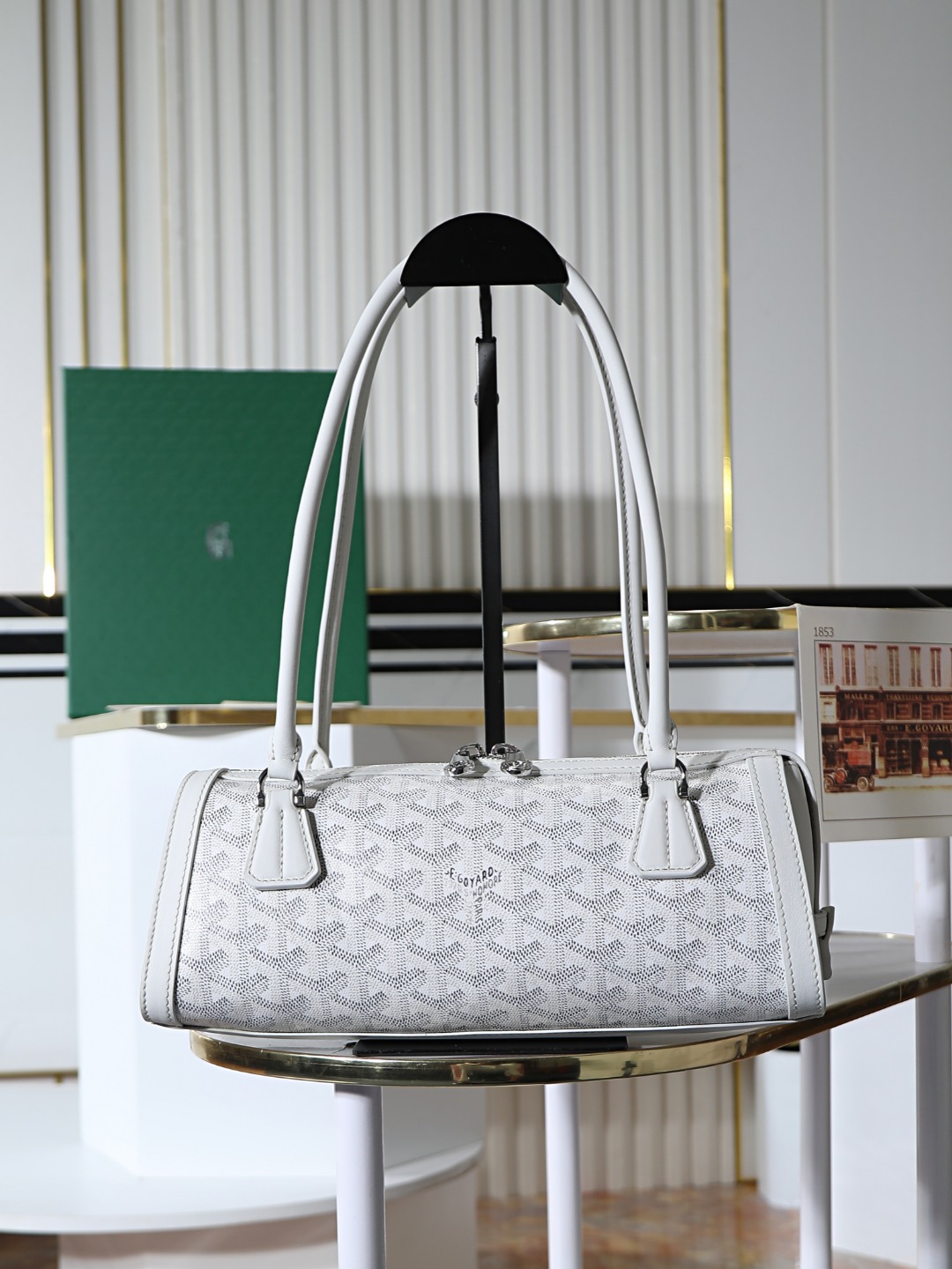 GOYARD 戈雅法棍 Bonbonniere (Canvas and Leather) — Baguette Bag-F0-BONBONPMLTY