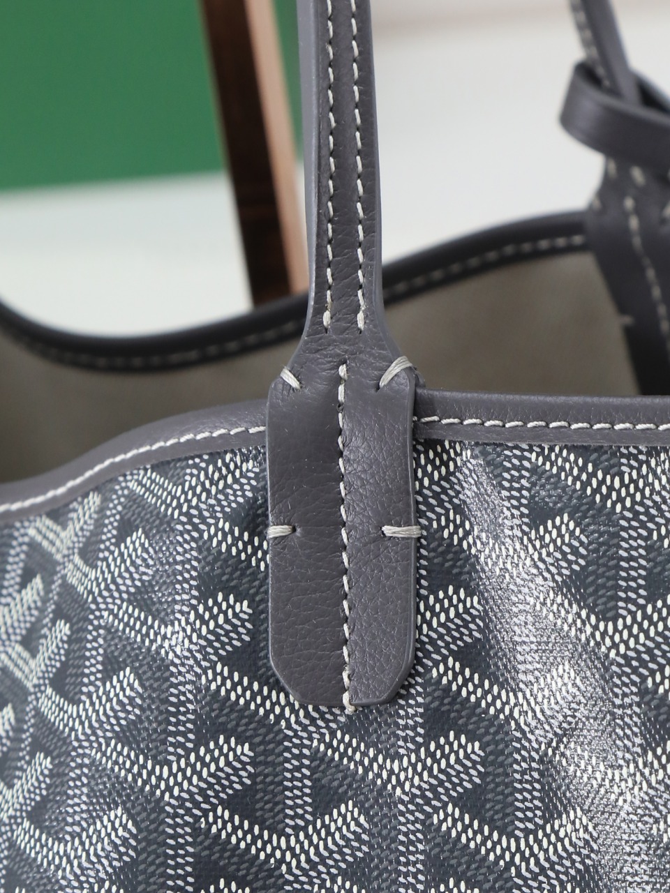 GOYARD 戈雅托特 Saint Louis  (Canvas and Leather) — Large Tote Bag-F0- STLCROGMLTY-51CL51P