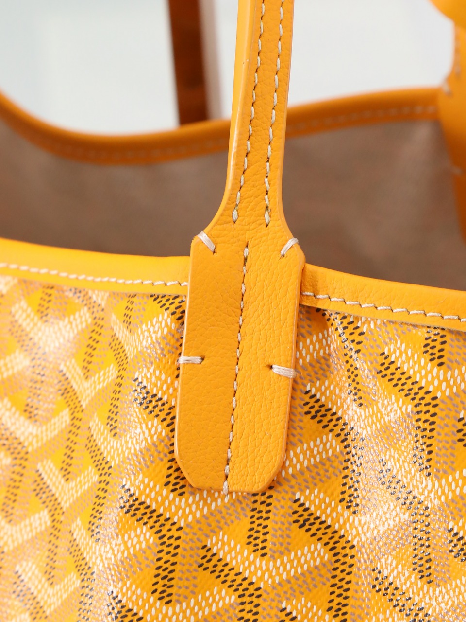 GOYARD 戈雅托特 Saint Louis  (Canvas and Leather) — Large Tote Bag-F0- STLCROGMLTY-08CL08P