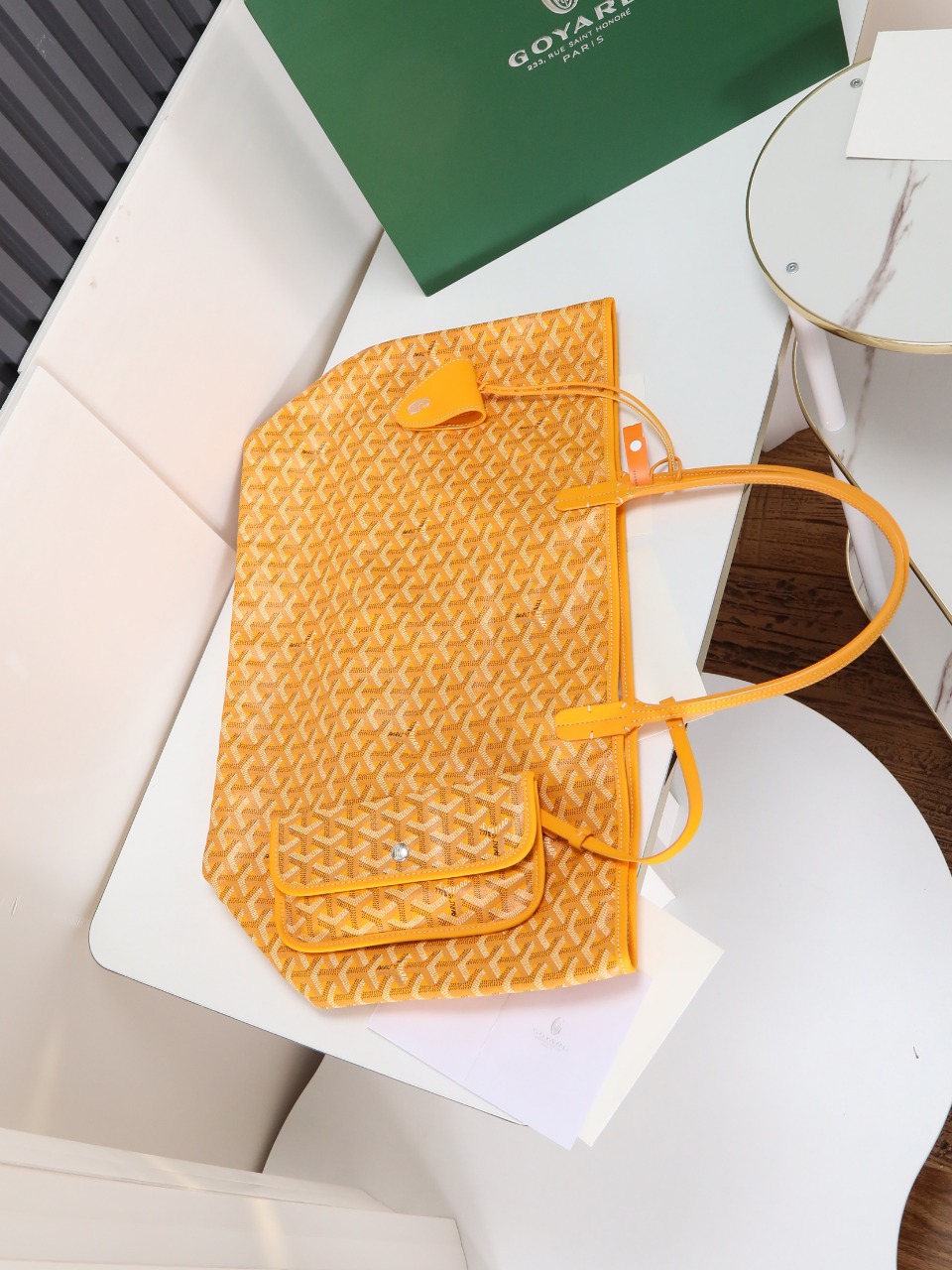GOYARD 戈雅托特 Saint Louis  (Canvas and Leather) — Large Tote Bag-F0- STLCROGMLTY-08CL08P