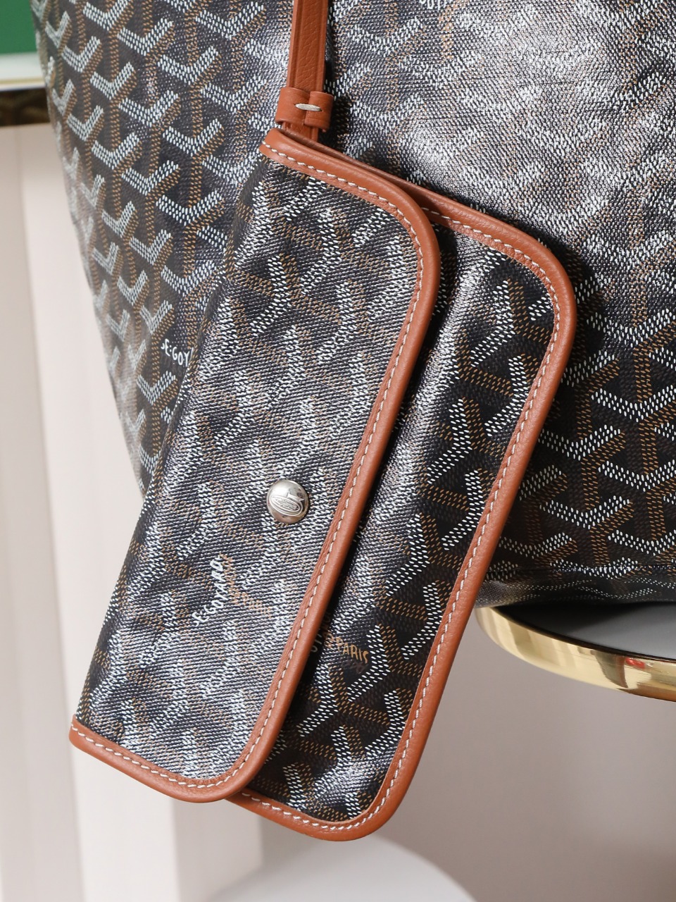GOYARD 戈雅托特 Saint Louis  (Canvas and Leather) — Large Tote Bag-F0- STLCROGMLTY-01CL03P