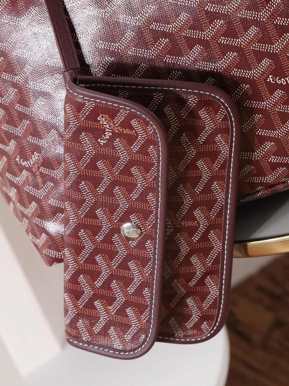 GOYARD 戈雅托特 Saint Louis  (Canvas and Leather) — Large Tote Bag-F0- STLCROGMLTY-33CL33P