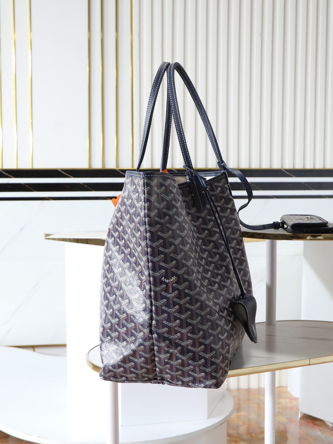 GOYARD 戈雅托特 Saint Louis  (Canvas and Leather) — Large Tote Bag-F0- STLCROGMLTY-12CL12P