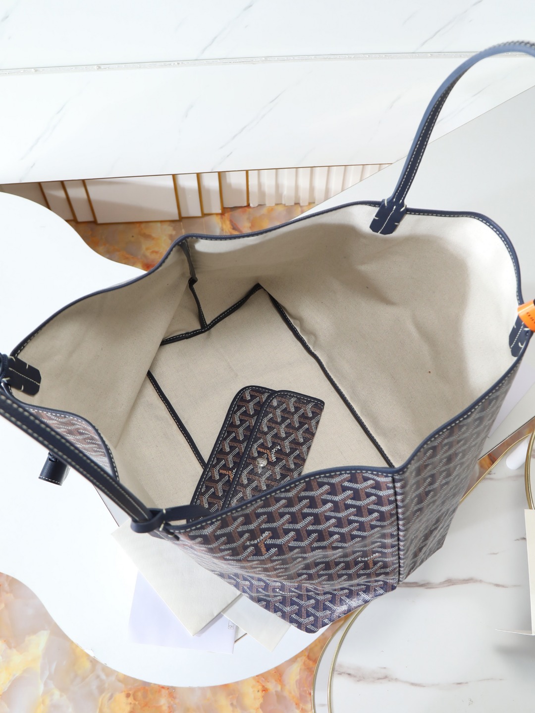 GOYARD 戈雅托特 Saint Louis  (Canvas and Leather) — Large Tote Bag-F0- STLCROGMLTY-12CL12P