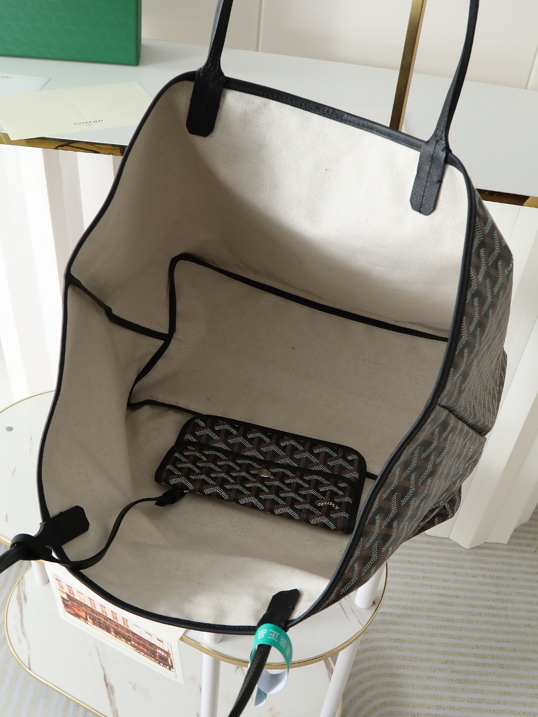 GOYARD 戈雅托特 Saint Louis  (Canvas and Leather) — Large Tote Bag-F0- STLCROGMLTY-50CL50P