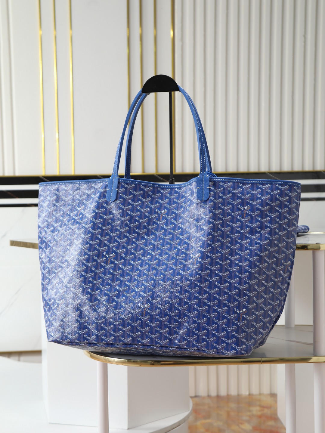 GOYARD 戈雅托特 Saint Louis  (Canvas and Leather) — Large Tote Bag-F0- STLCROGMLTY
