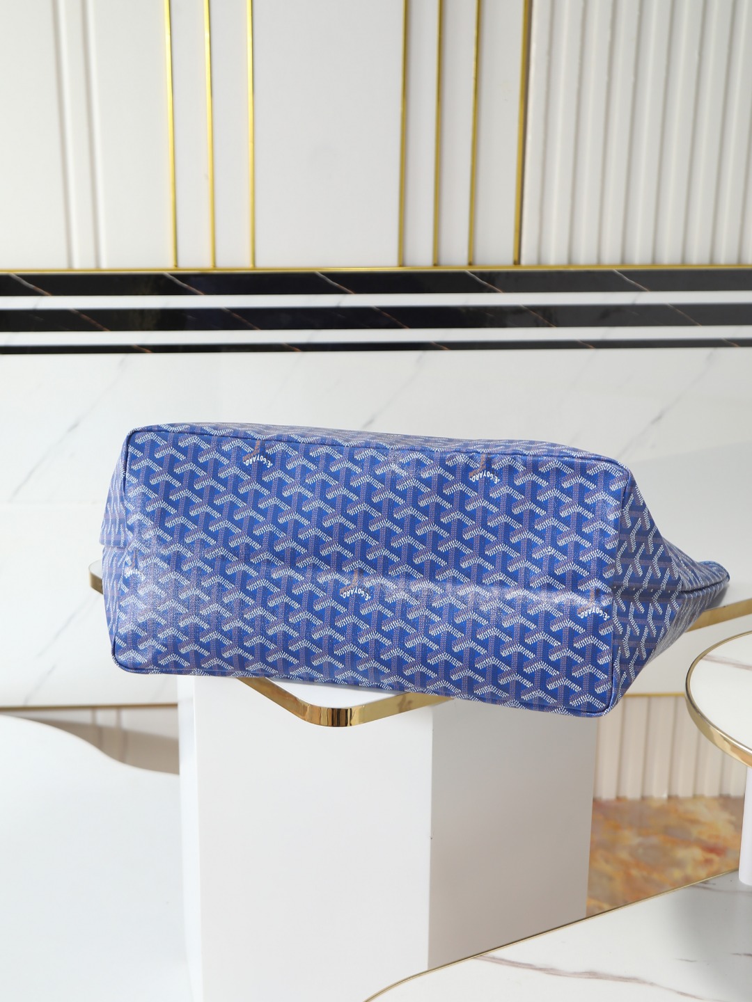GOYARD 戈雅托特 Saint Louis  (Canvas and Leather) — Large Tote Bag-F0- STLCROGMLTY