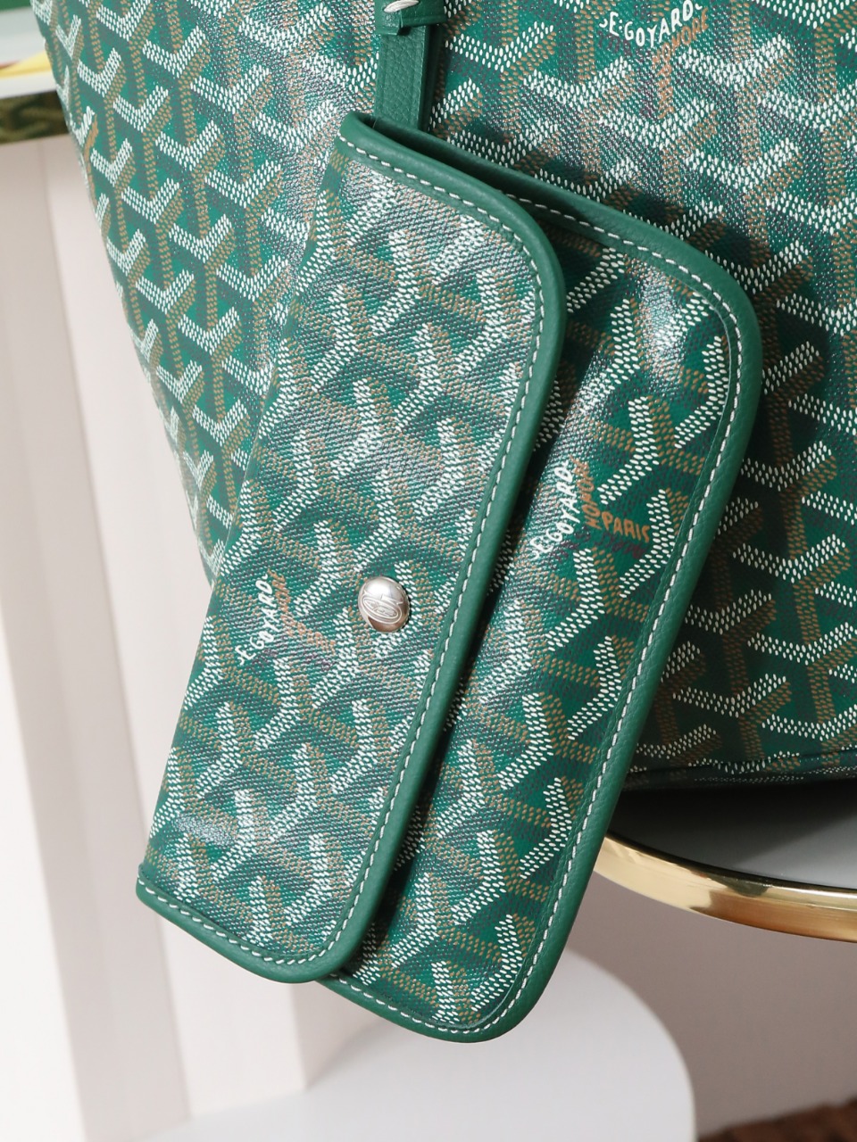 GOYARD 戈雅托特 Saint Louis  (Canvas and Leather) — Large Tote Bag-F0- STLCROGMLTY-09CL09P