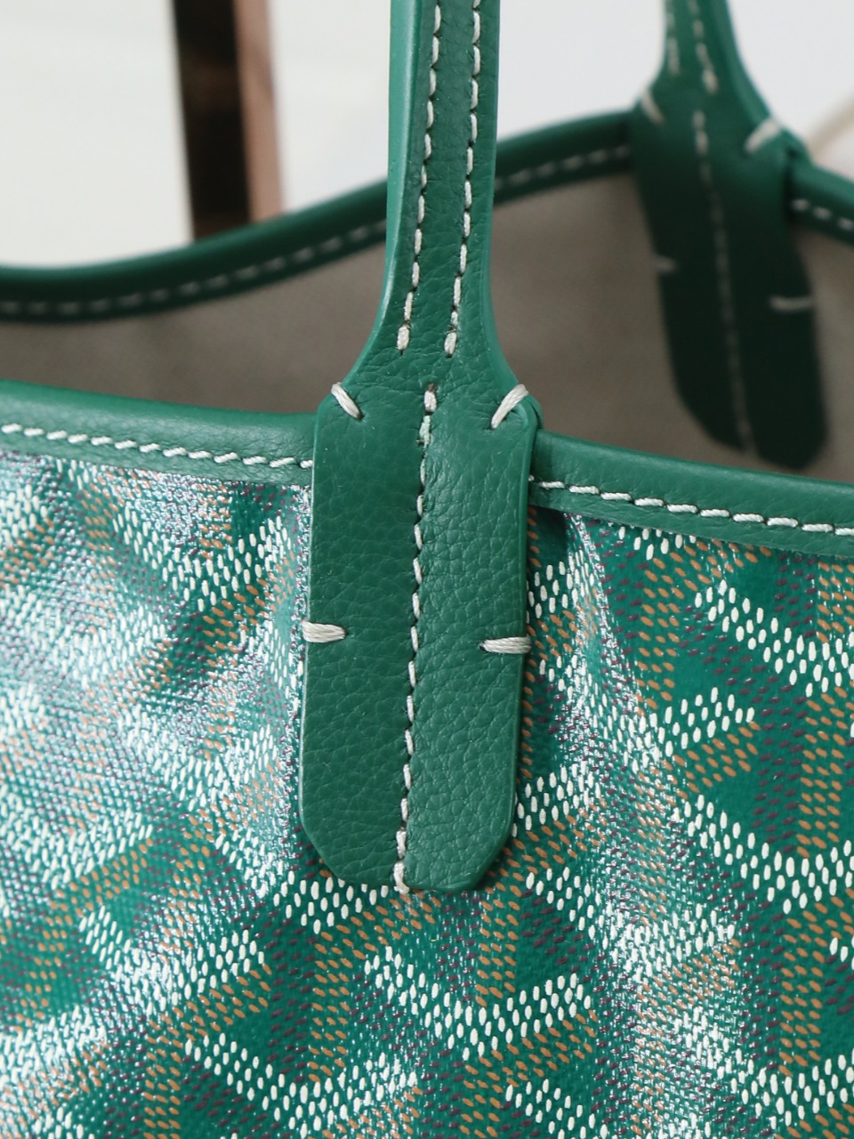 GOYARD 戈雅托特 Saint Louis  (Canvas and Leather) — Large Tote Bag-F0- STLCROGMLTY-09CL09P