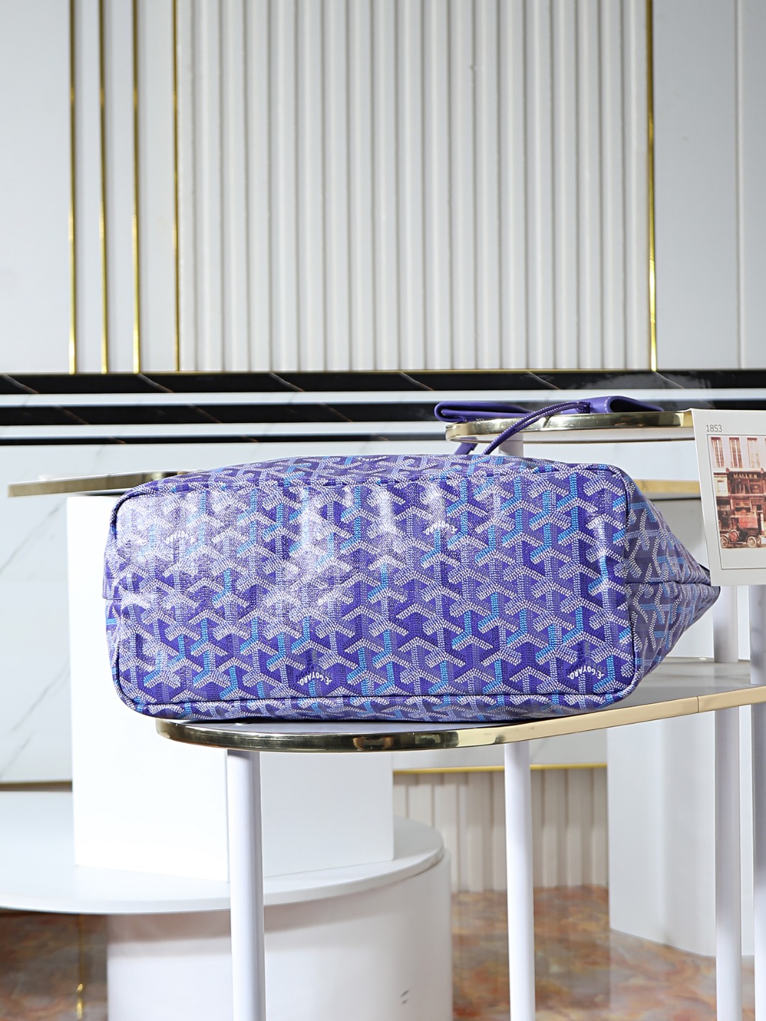 34CM GOYARD 戈雅托特 Saint Louis  (Canvas and Leather) — Small Tote Bag-F0-STLCROPMLTY