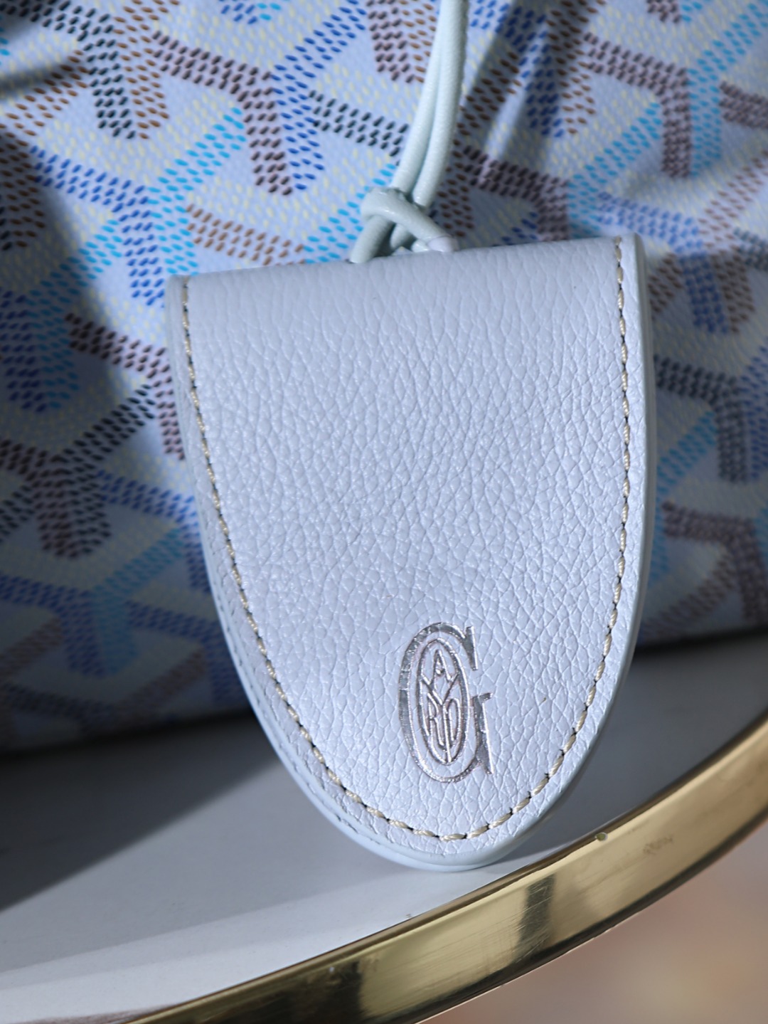 34CM GOYARD 戈雅托特 Saint Louis  (Canvas and Leather) — Small Tote Bag-F0-STLCROPMLTY