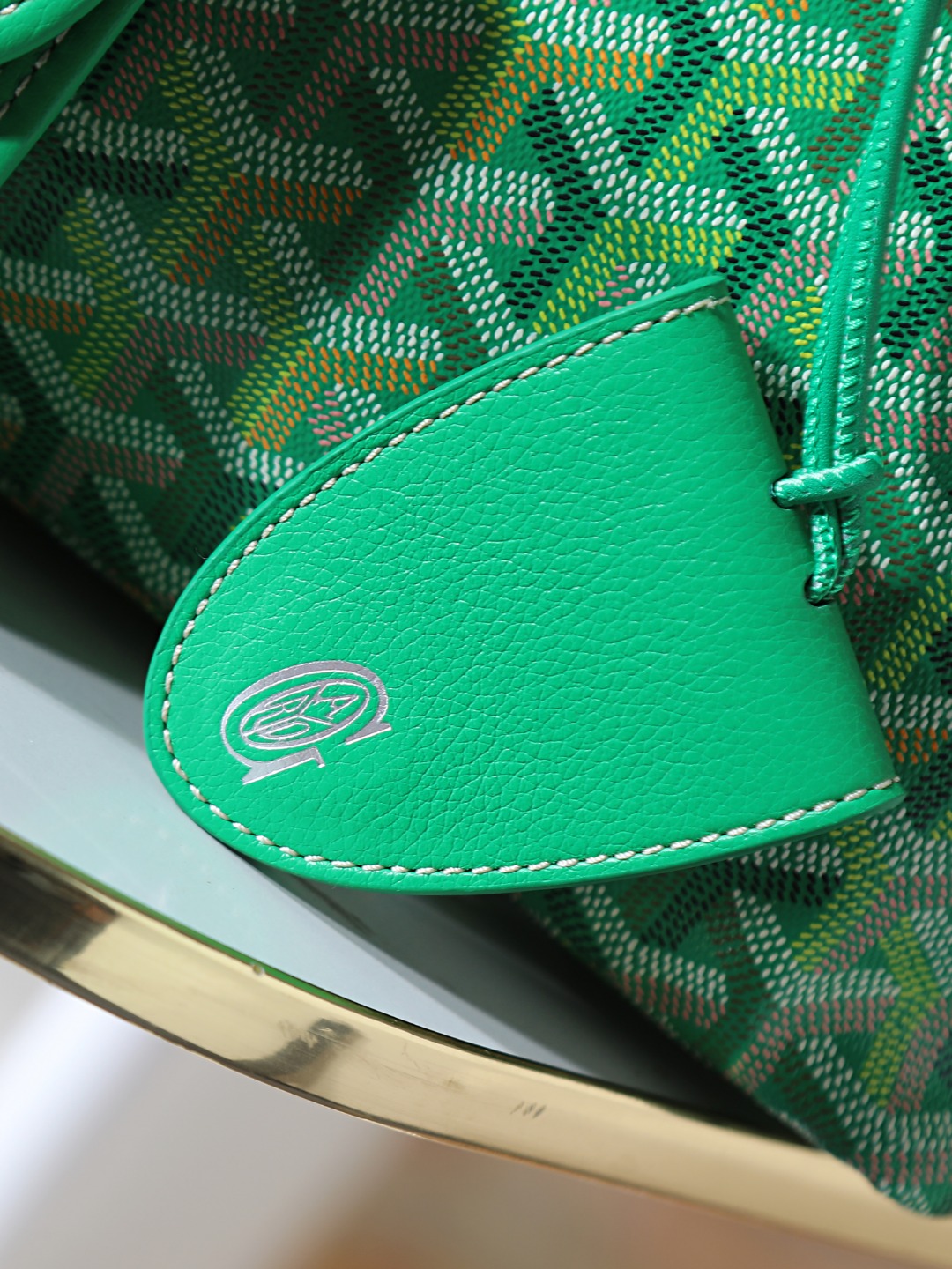 34CM GOYARD 戈雅托特 Saint Louis  (Canvas and Leather) — Small Tote Bag-F0-STLCROPMLTY