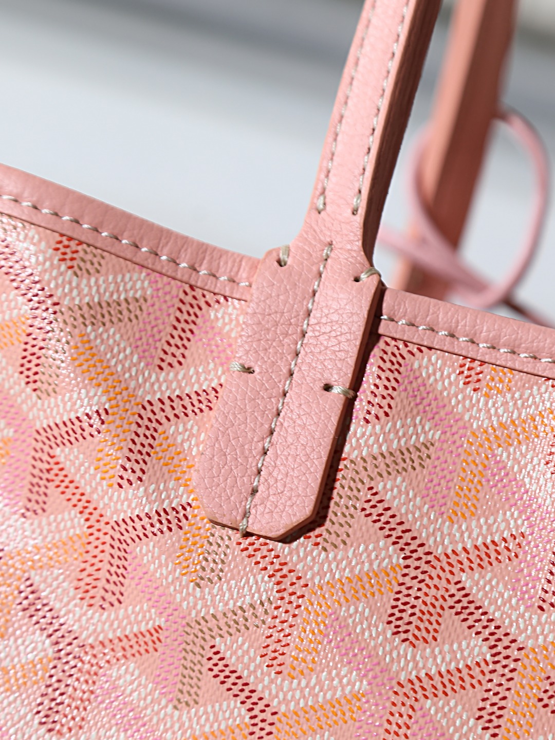 34CM GOYARD 戈雅托特 Saint Louis  (Canvas and Leather) — Small Tote Bag-F0-STLCROPMLTY