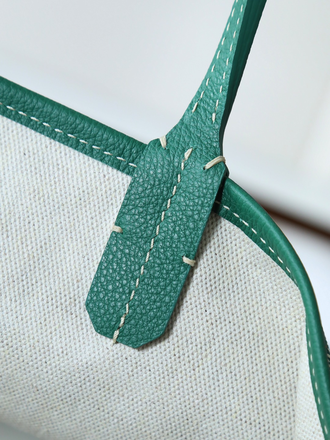 34CM GOYARD 戈雅托特 Saint Louis  (Canvas and Leather) — Small Tote Bag-F0-STLCROPMLTY-09CL09P