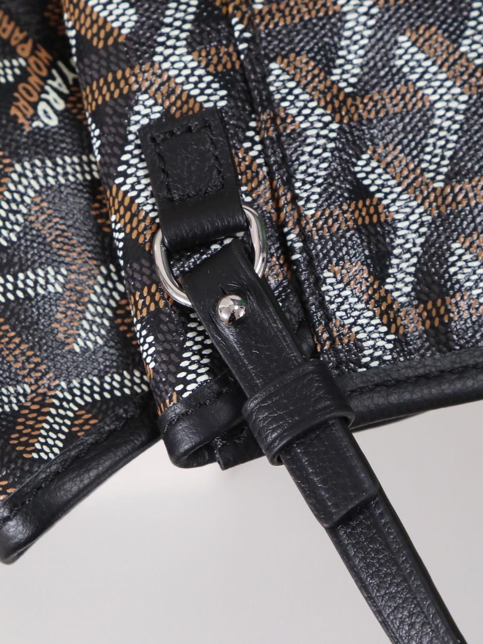 34CM GOYARD 戈雅托特 Saint Louis  (Canvas and Leather) — Small Tote Bag-F0-STLCROPMLTY-01CL01P
