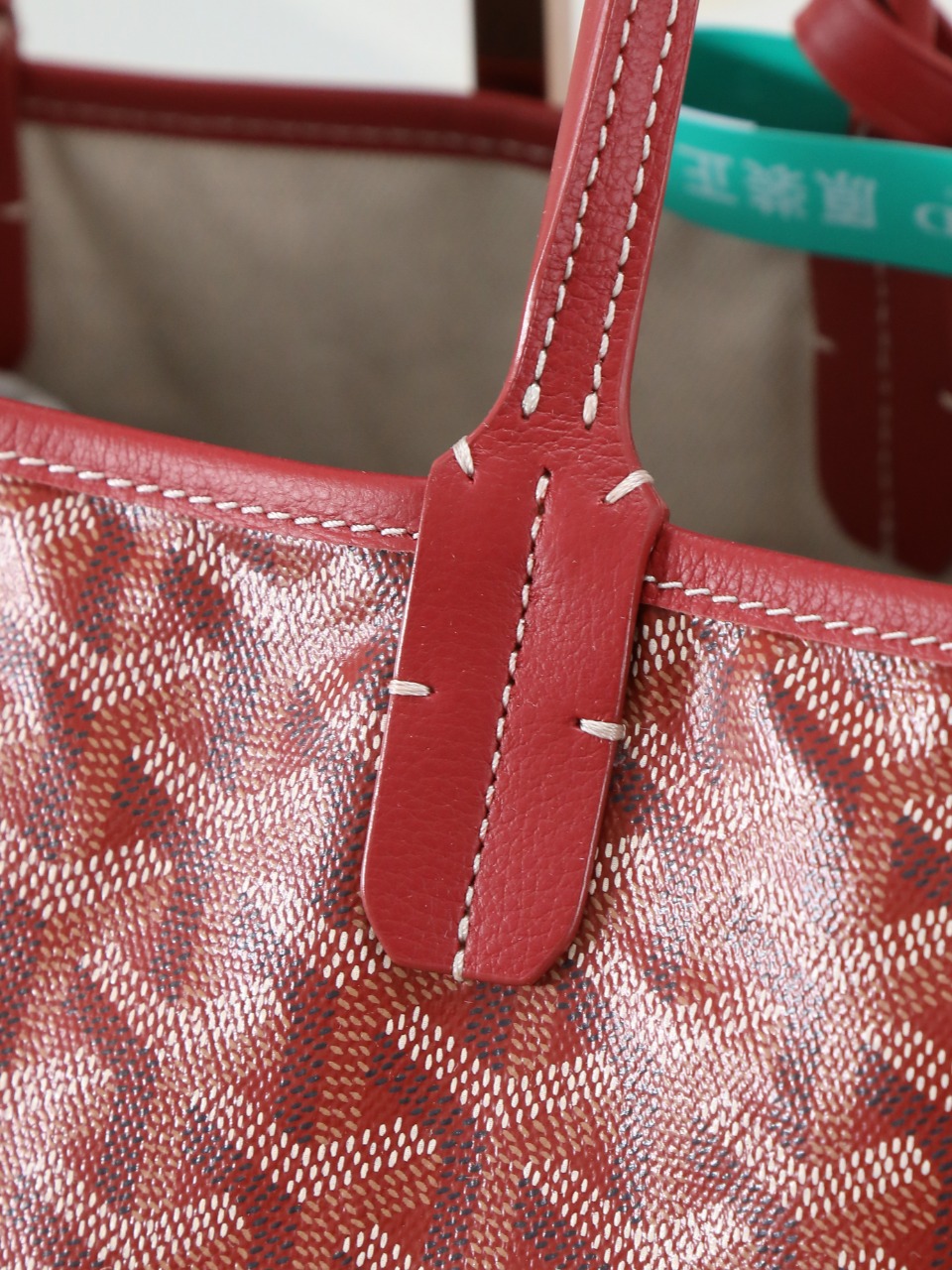34CM GOYARD 戈雅托特 Saint Louis  (Canvas and Leather) — Small Tote Bag-F0-STLCROPMLTY-33CL33P