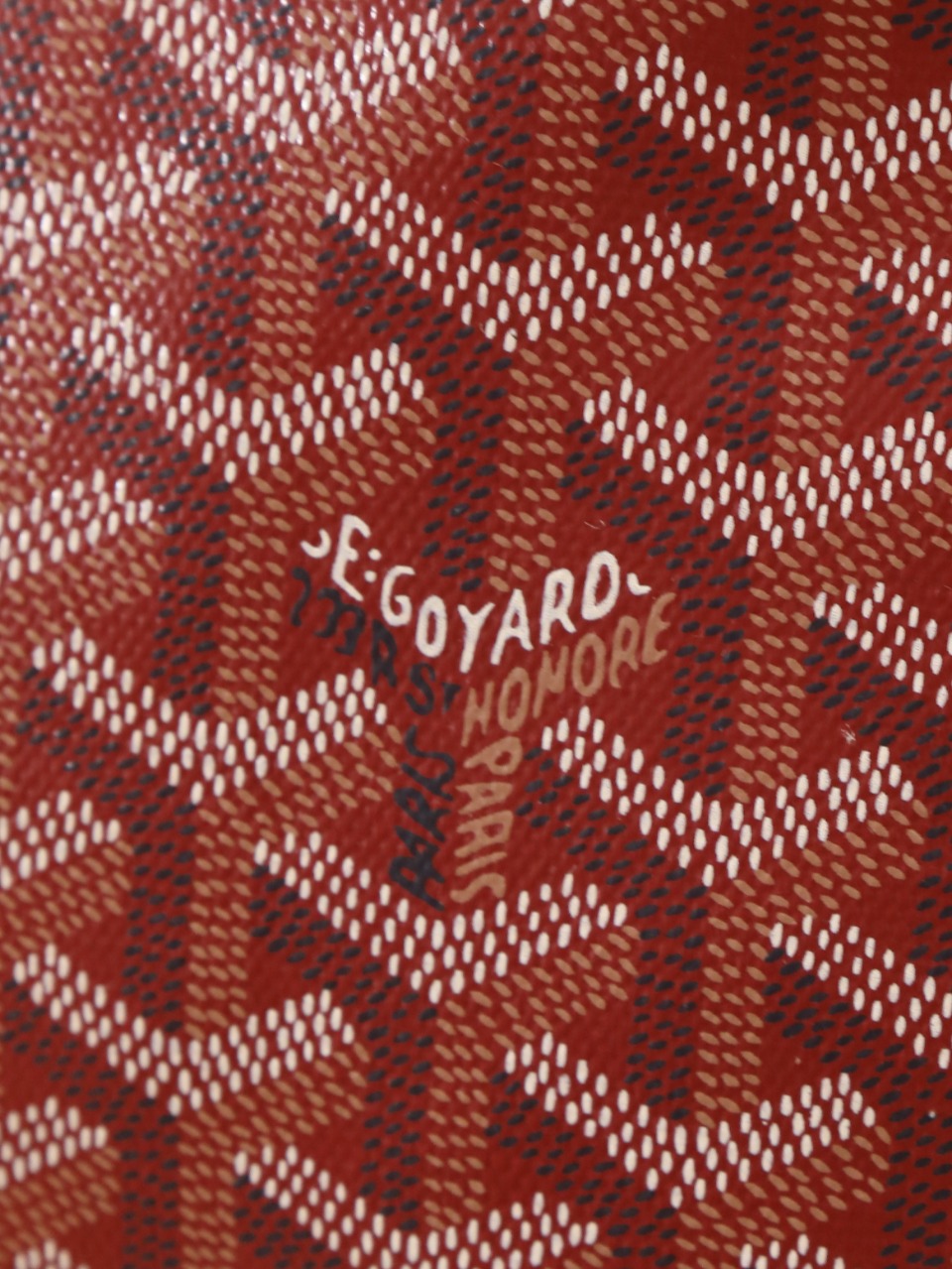 34CM GOYARD 戈雅托特 Saint Louis  (Canvas and Leather) — Small Tote Bag-F0-STLCROPMLTY-33CL33P