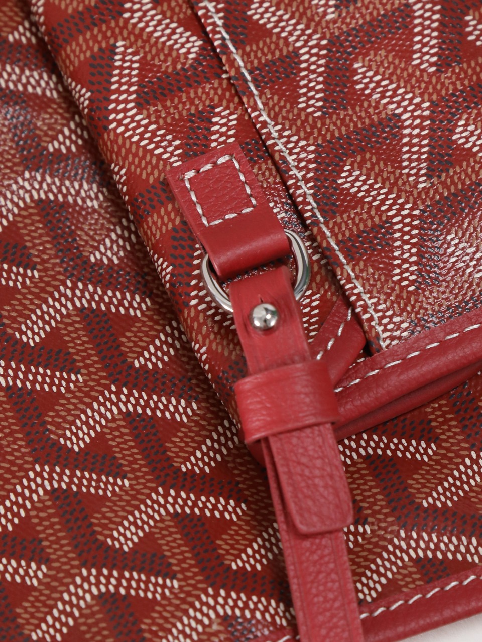 34CM GOYARD 戈雅托特 Saint Louis  (Canvas and Leather) — Small Tote Bag-F0-STLCROPMLTY-33CL33P