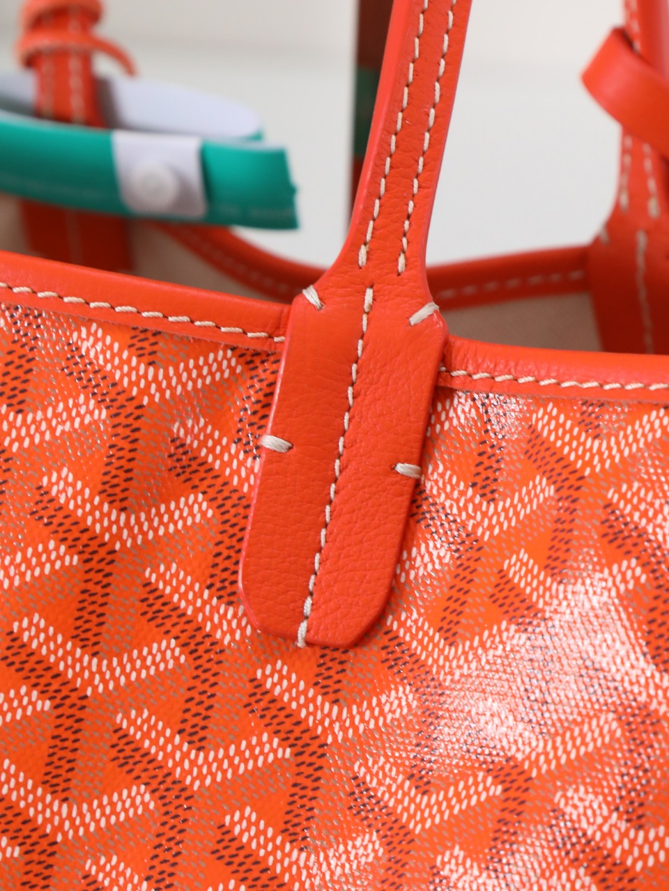 34CM GOYARD 戈雅托特 Saint Louis  (Canvas and Leather) — Small Tote Bag-F0-STLCROPMLTY-07CL07P