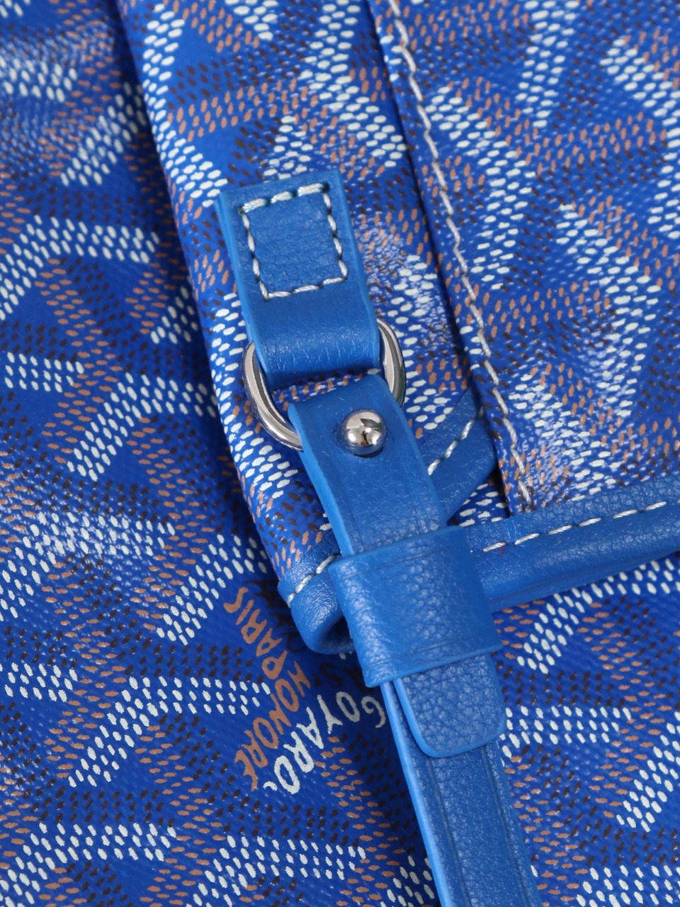 34CM GOYARD 戈雅托特 Saint Louis  (Canvas and Leather) — Small Tote Bag-F0-STLCROPMLTY-10CL10P