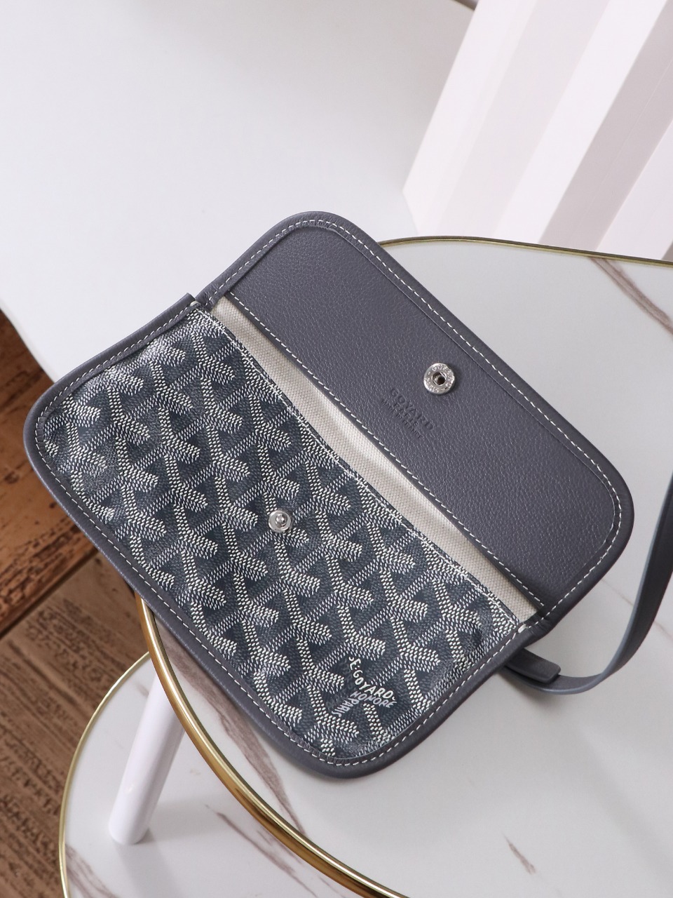34CM GOYARD 戈雅托特 Saint Louis  (Canvas and Leather) — Small Tote Bag-F0-STLCROPMLTY51CL51P