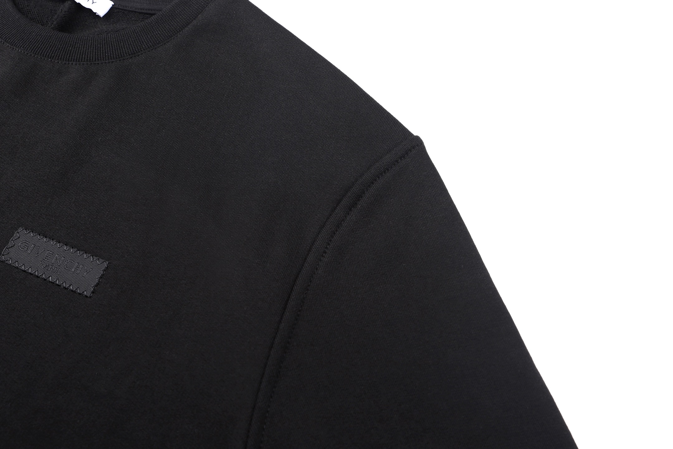 Givenchy 纪梵希 logo标牌圆领套头卫衣 外套 长袖 黑色 B0