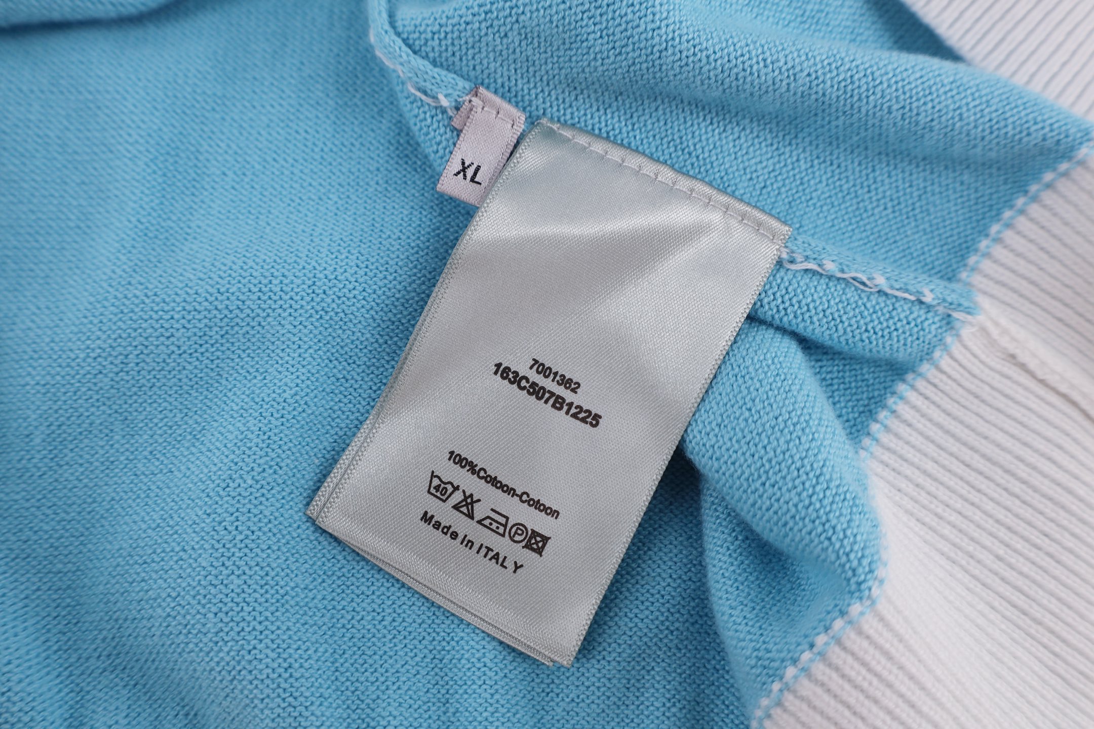 DIOR 迪奥 刺绣撞色条纹针织Polo衫 毛衣 针织衫 外套 秋冬 长袖 粉色 蓝色 B0