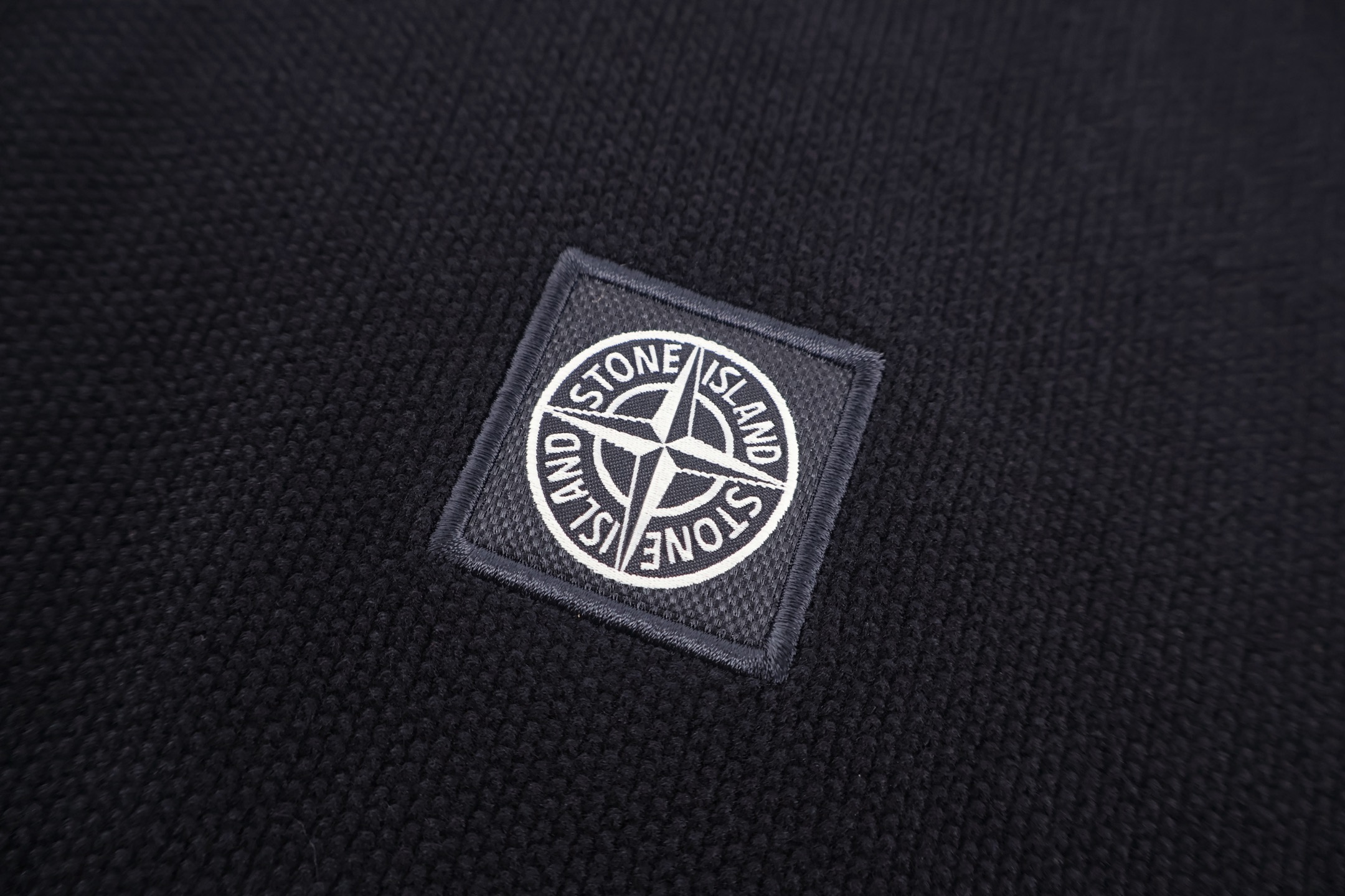 STONE ISLAND 石头岛 针织Polo衫 短袖 夏款 米杏色 黑色 B0