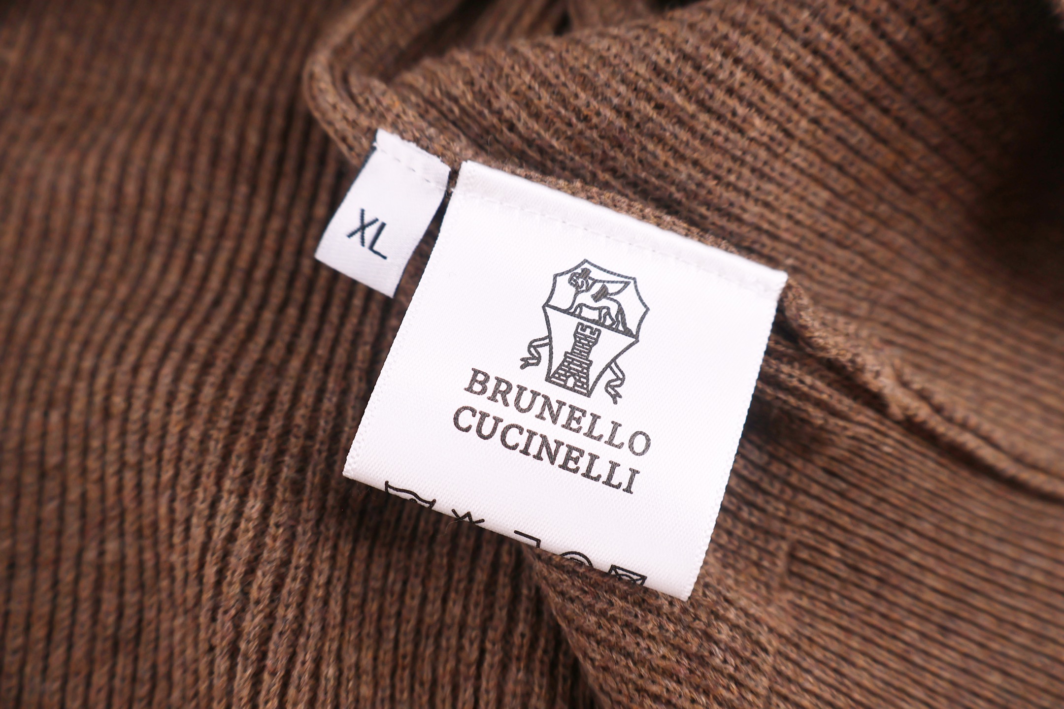 Brunello Cucinelli 老钱风亨利领针织毛衣 针织衫 外套 长袖 蓝色 棕色 B0 
