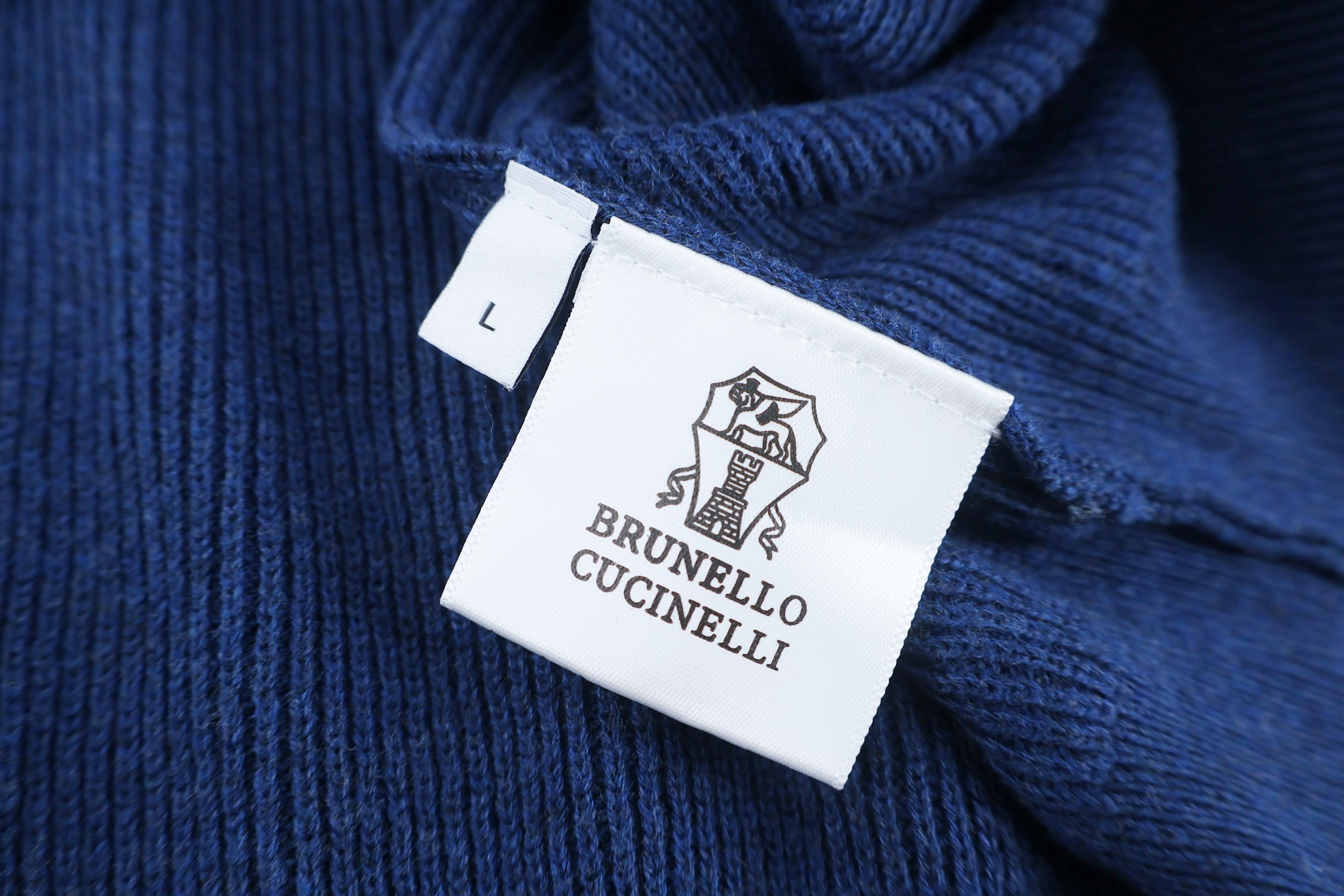 Brunello Cucinelli 老钱风亨利领针织毛衣 针织衫 外套 长袖 蓝色 棕色 B0 