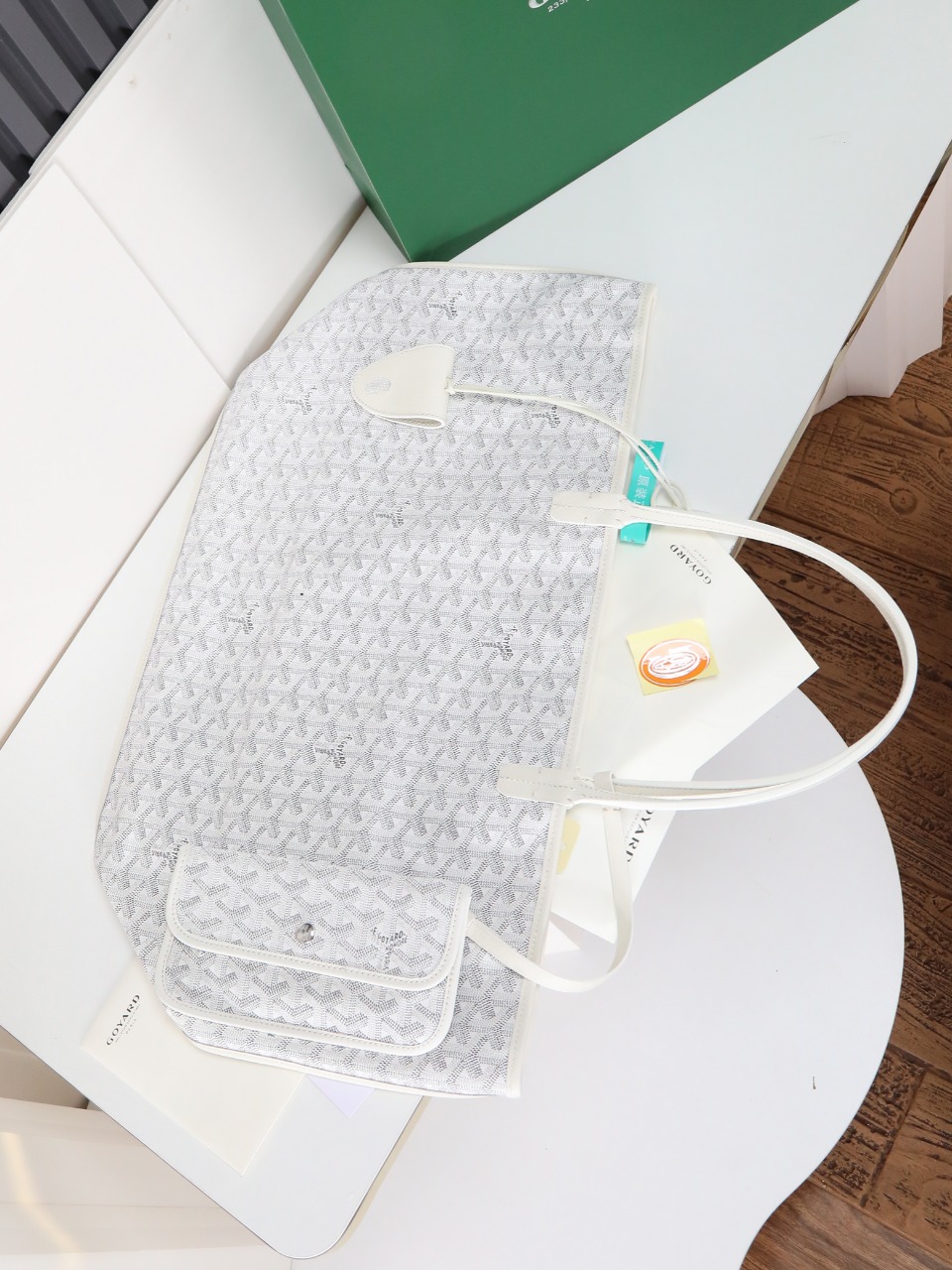 双面40CM GOYARD 戈雅托特 Anjou Reversible (Canvas and Leather) — Large Tote Bag-F0- ANJOUSGMLCG