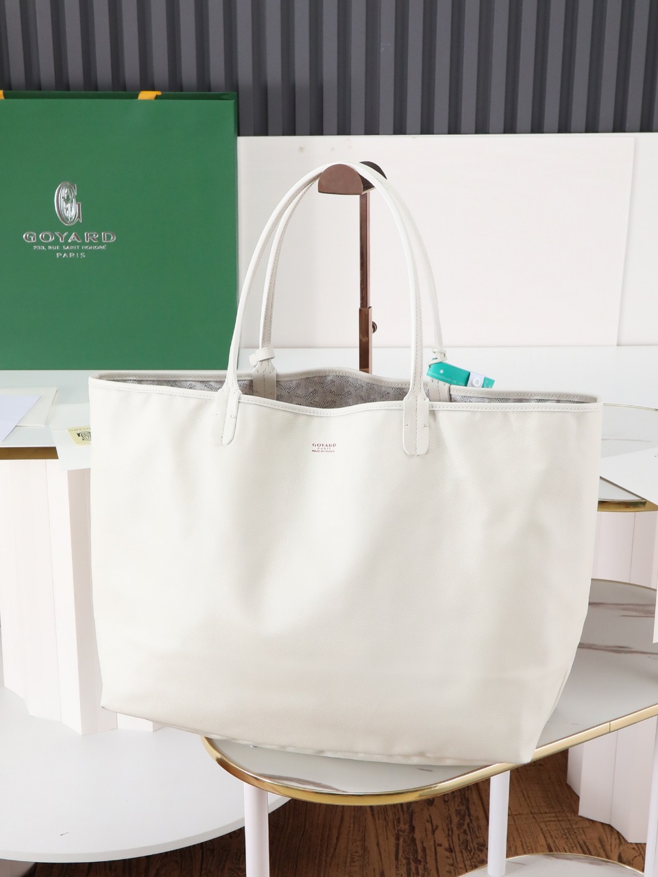双面40CM GOYARD 戈雅托特 Anjou Reversible (Canvas and Leather) — Large Tote Bag-F0- ANJOUSGMLCG