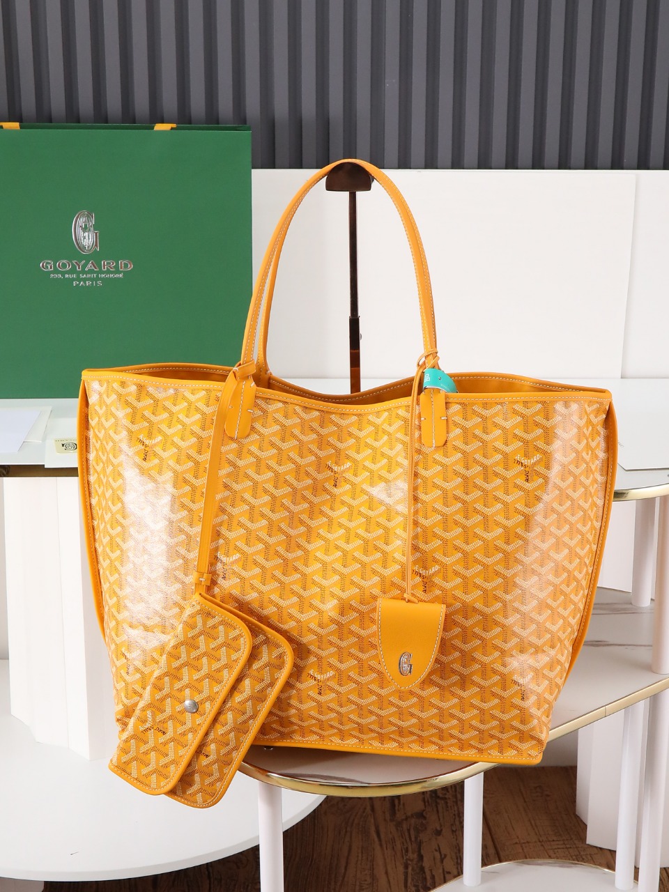 双面40CM GOYARD 戈雅托特 Anjou Reversible (Canvas and Leather) — Large Tote Bag-F0- ANJOUSGMLCG