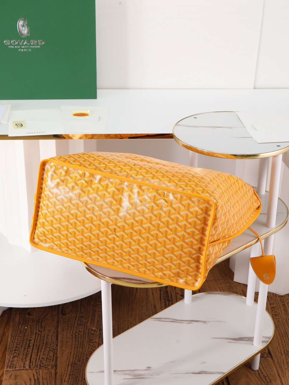 双面40CM GOYARD 戈雅托特 Anjou Reversible (Canvas and Leather) — Large Tote Bag-F0- ANJOUSGMLCG