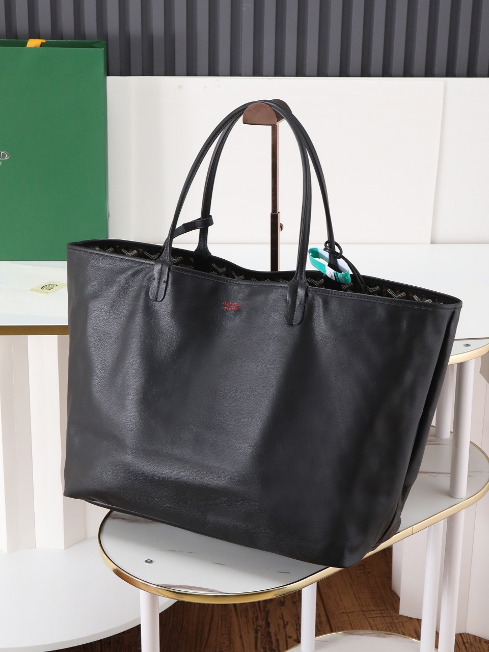 双面40CM GOYARD 戈雅托特 Anjou Reversible (Canvas and Leather) — Large Tote Bag-F0- ANJOUSGMLCG