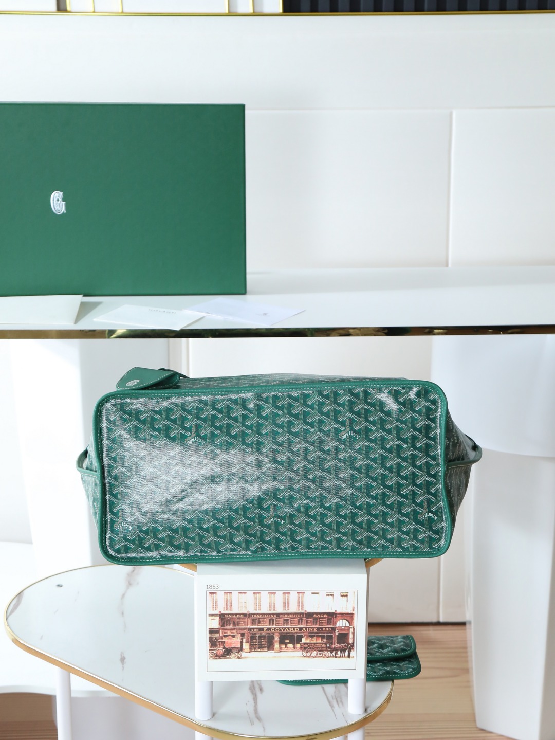 双面40CM GOYARD 戈雅托特 Anjou Reversible (Canvas and Leather) — Large Tote Bag-F0- ANJOUSGMLCG