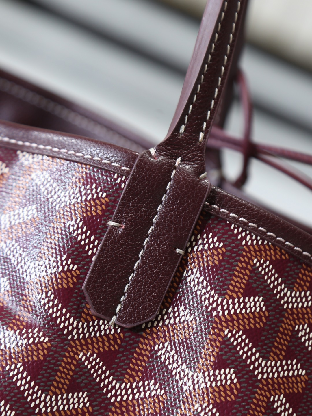 双面40CM GOYARD 戈雅托特 Anjou Reversible (Canvas and Leather) — Large Tote Bag-F0- ANJOUSGMLCG