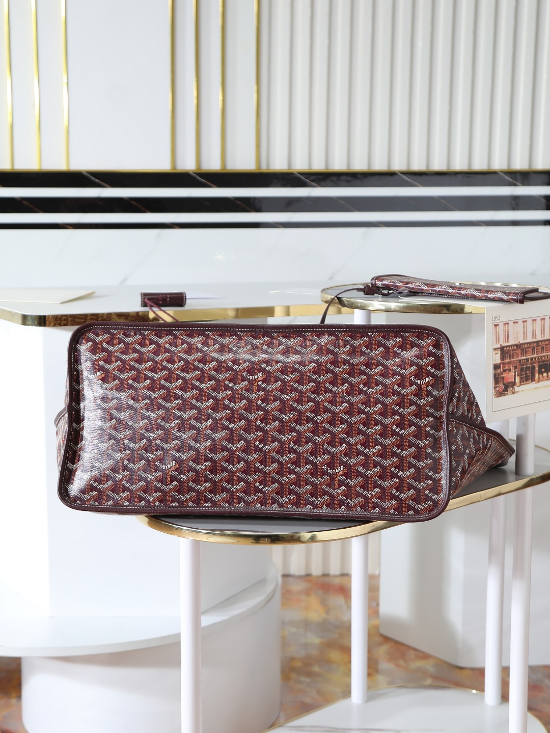 双面40CM GOYARD 戈雅托特 Anjou Reversible (Canvas and Leather) — Large Tote Bag-F0- ANJOUSGMLCG