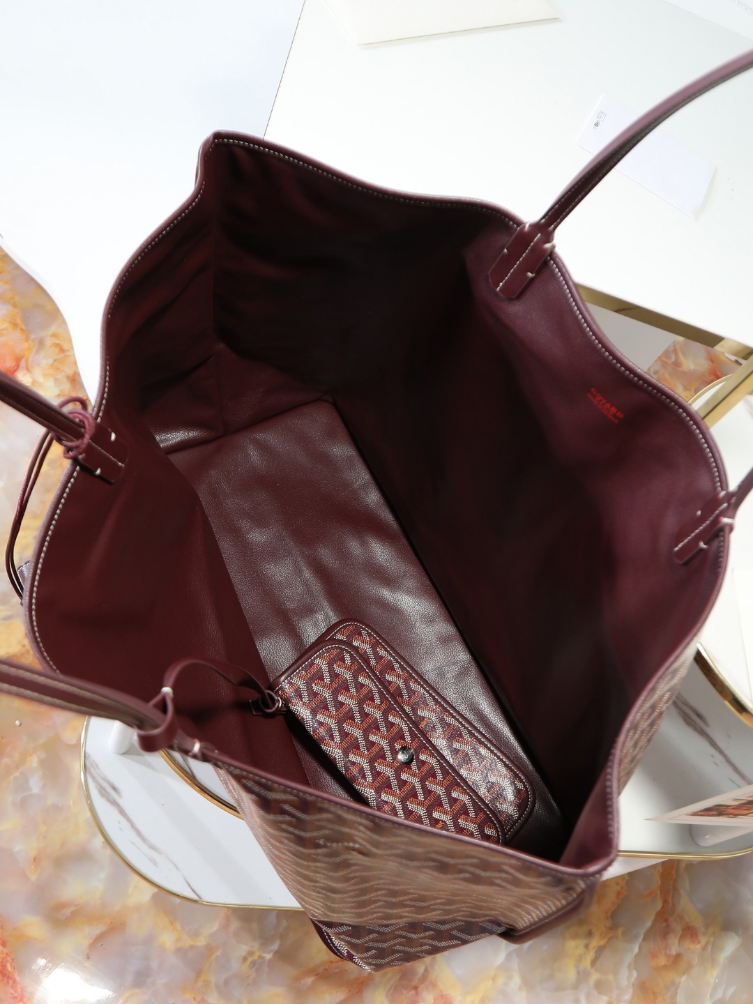 双面40CM GOYARD 戈雅托特 Anjou Reversible (Canvas and Leather) — Large Tote Bag-F0- ANJOUSGMLCG