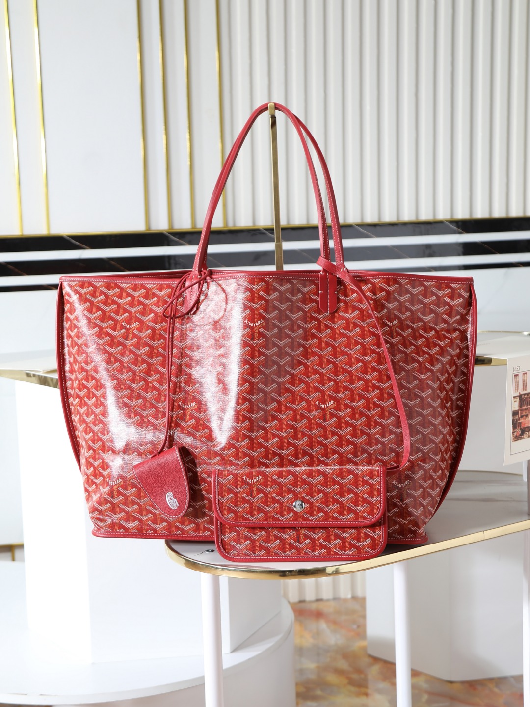 双面40CM GOYARD 戈雅托特 Anjou Reversible (Canvas and Leather) — Large Tote Bag-F0- ANJOUSGMLCG