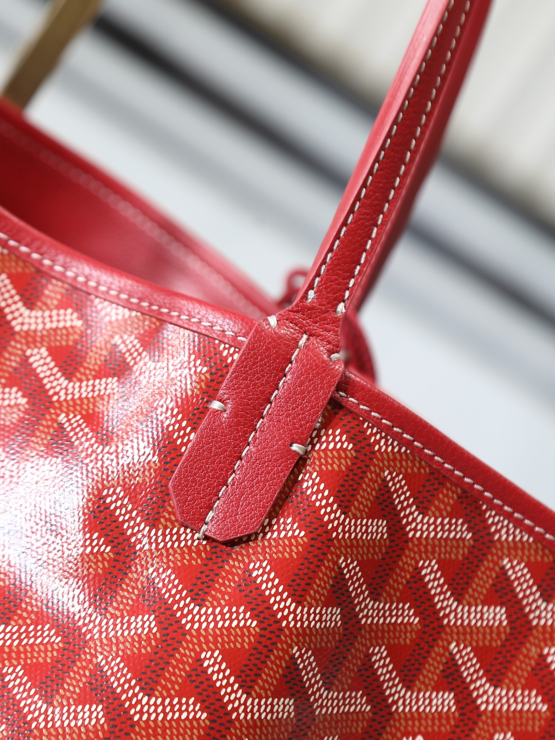 双面40CM GOYARD 戈雅托特 Anjou Reversible (Canvas and Leather) — Large Tote Bag-F0- ANJOUSGMLCG