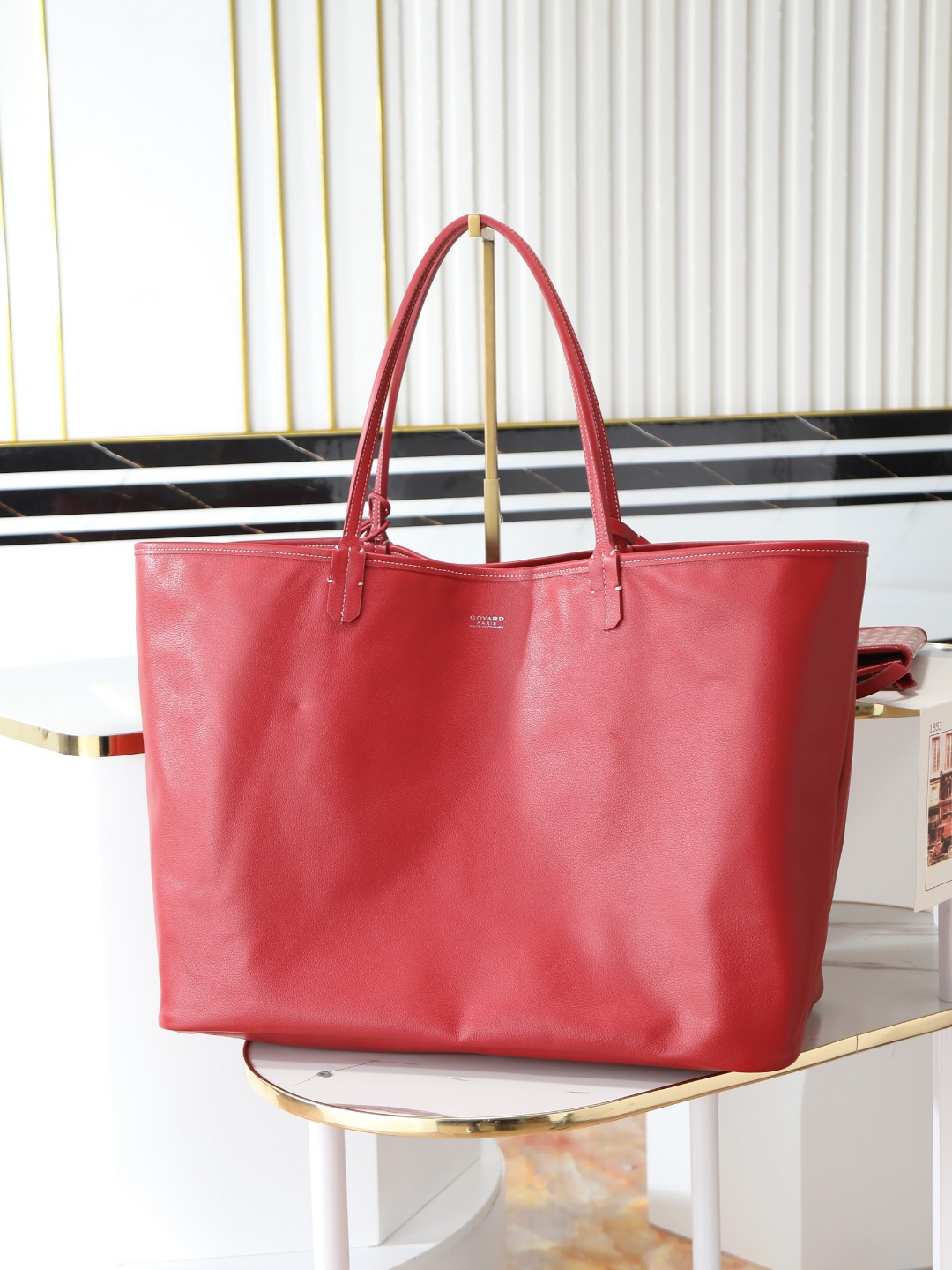 双面40CM GOYARD 戈雅托特 Anjou Reversible (Canvas and Leather) — Large Tote Bag-F0- ANJOUSGMLCG