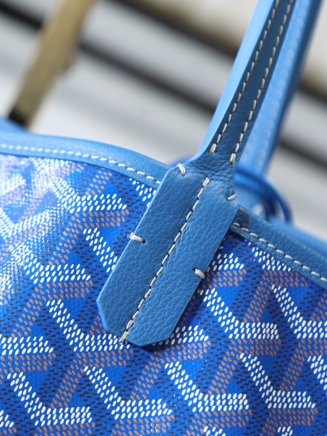 双面40CM GOYARD 戈雅托特 Anjou Reversible (Canvas and Leather) — Large Tote Bag-F0- ANJOUSGMLCG