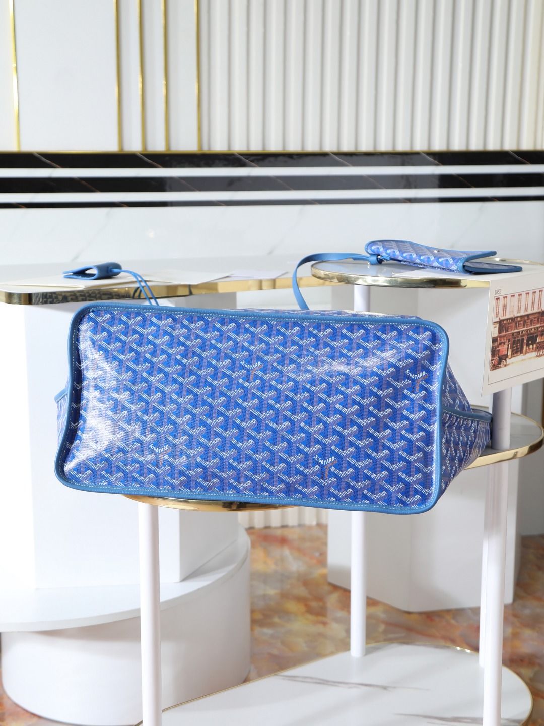 双面40CM GOYARD 戈雅托特 Anjou Reversible (Canvas and Leather) — Large Tote Bag-F0- ANJOUSGMLCG