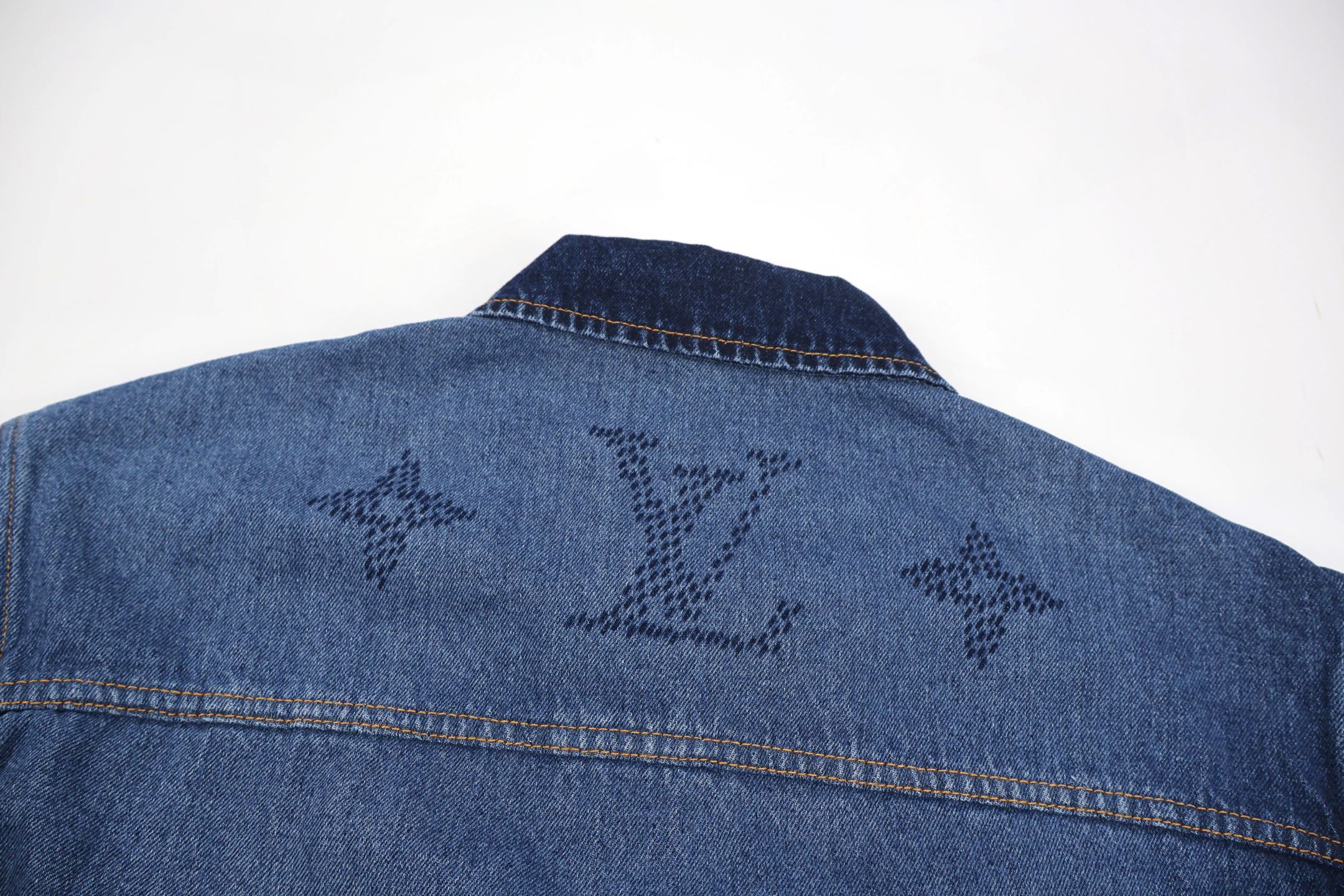 LOUIS VUITTON 路易威登 渐变牛仔外套 夹克 长袖 蓝色 C0 1AIK81
