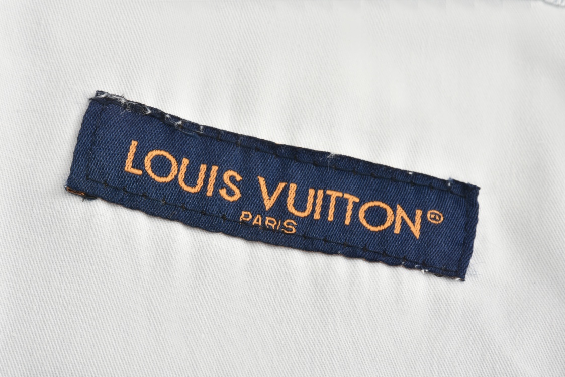LOUIS VUITTON 路易威登 Tyler 联名款 彩色刺绣牛仔裤 休闲裤 裤子 长裤 蓝色 C0 