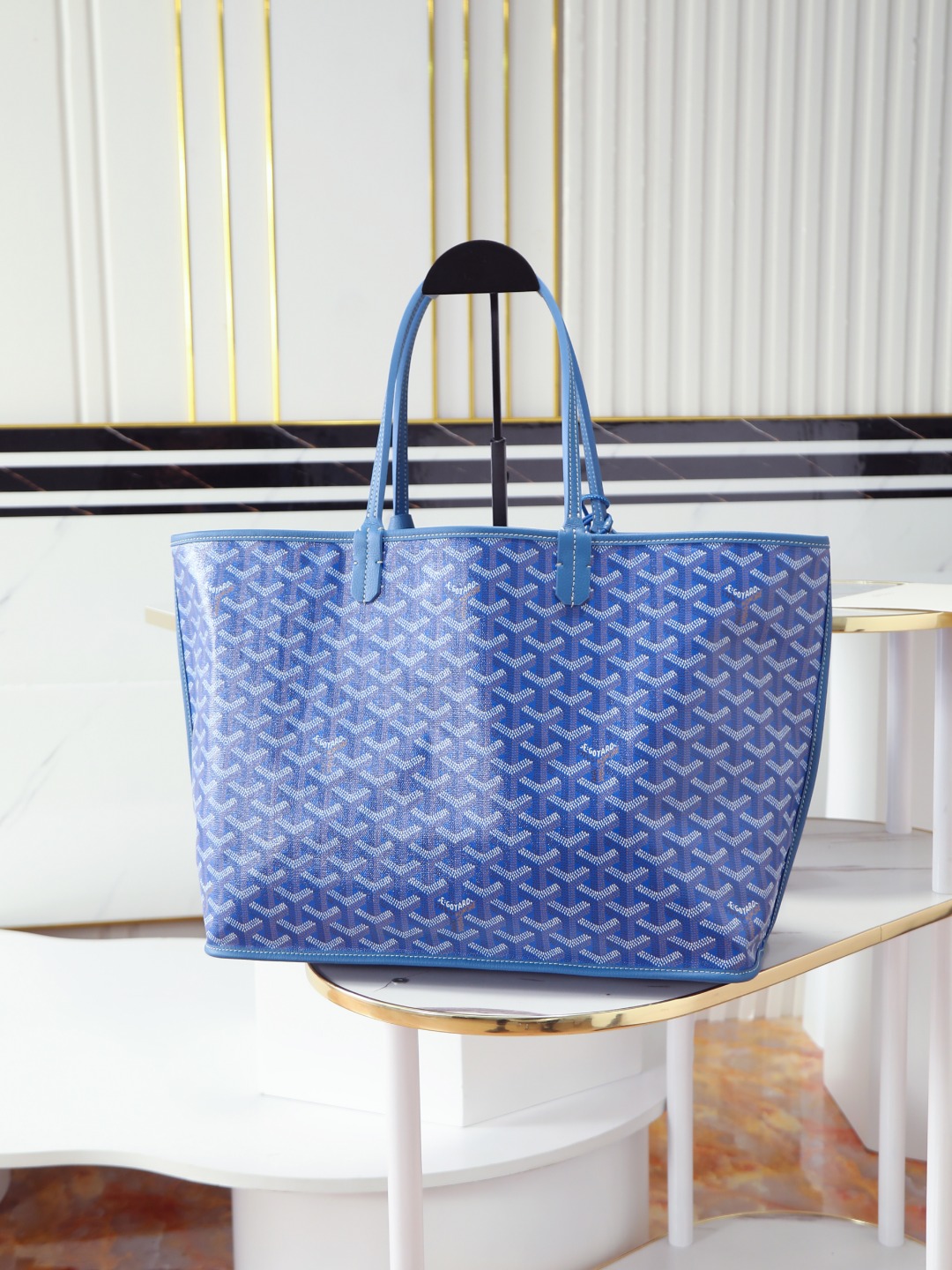 双面33CM GOYARD 戈雅托特 Anjou Reversible (Canvas and Leather) —  small Tote Bag-F0- ANJCROPMLCG-10TY10P