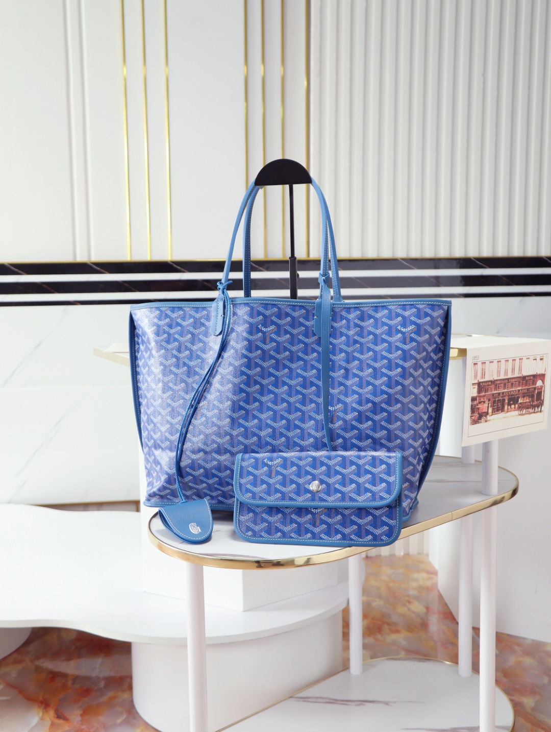 双面33CM GOYARD 戈雅托特 Anjou Reversible (Canvas and Leather) —  small Tote Bag-F0- ANJCROPMLCG-10TY10P