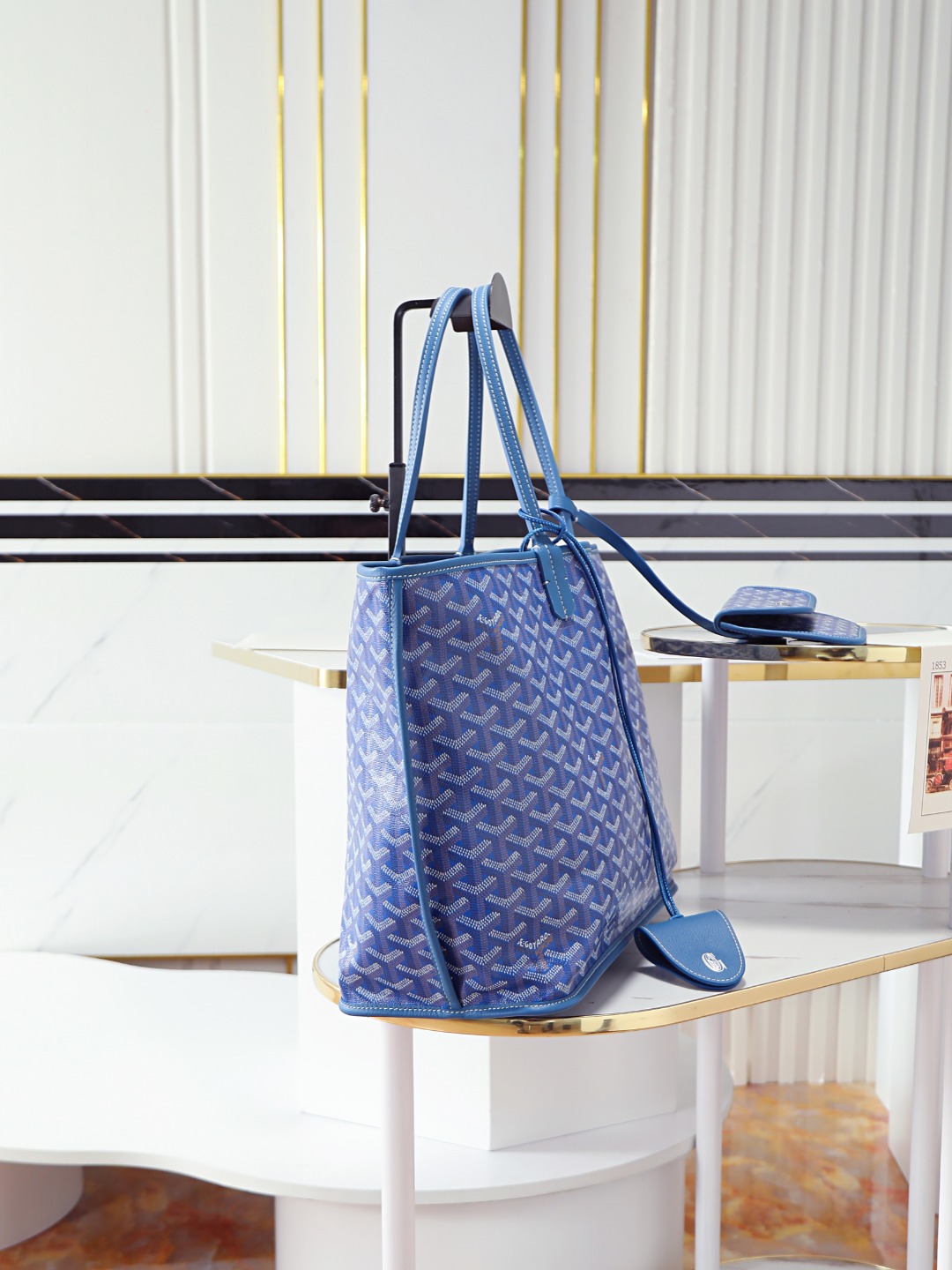 双面33CM GOYARD 戈雅托特 Anjou Reversible (Canvas and Leather) —  small Tote Bag-F0- ANJCROPMLCG-10TY10P